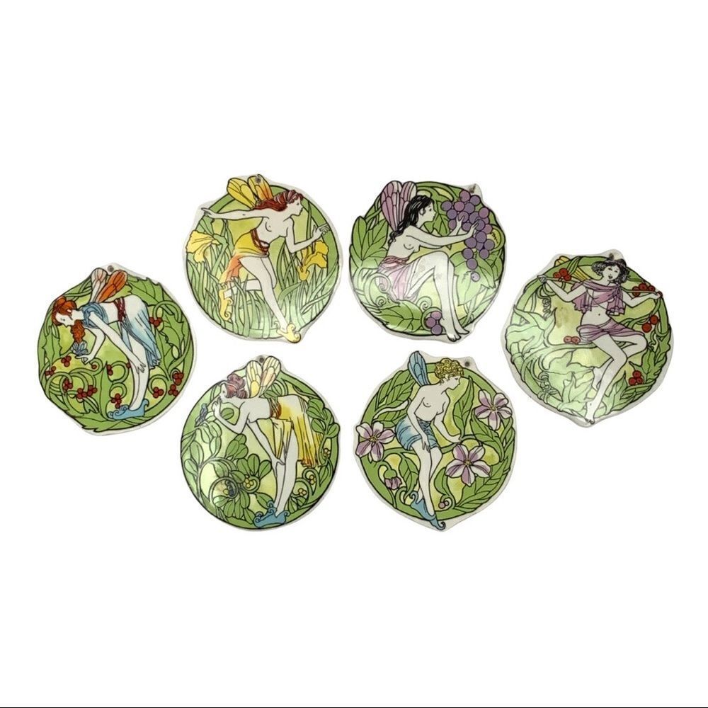Ceramic Fairy Ornaments six total - Picture 7 of 9